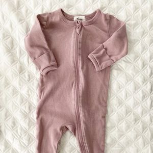 Organic baby footed onesie